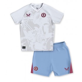 Baby Fußballbekleidung Aston Villa Auswärtstrikot 2023-24 Kurzarm (+ kurze hosen)